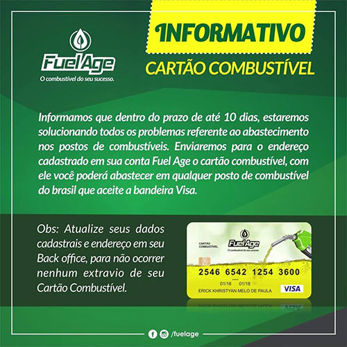 Cartão Combustível, o disfarce da fraude Fuel Age