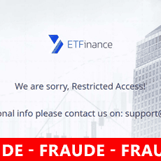 Site ETFinance foi apagado