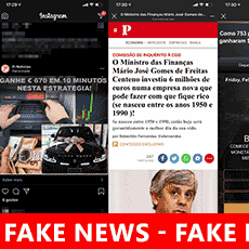 Anúncios Fake News Bitcoin no Instagram e Facebook