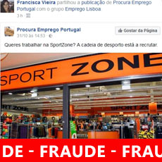 Falsos anúncios de Emprego