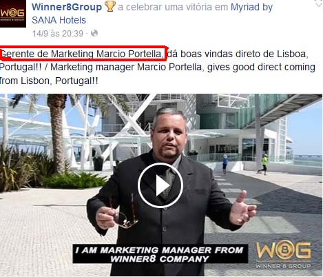 Marcio Portla, o Diretor de Marketing da Winner8Group