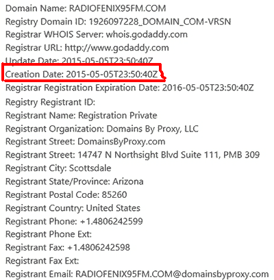 WHOIS privado radiofenix95fm.com